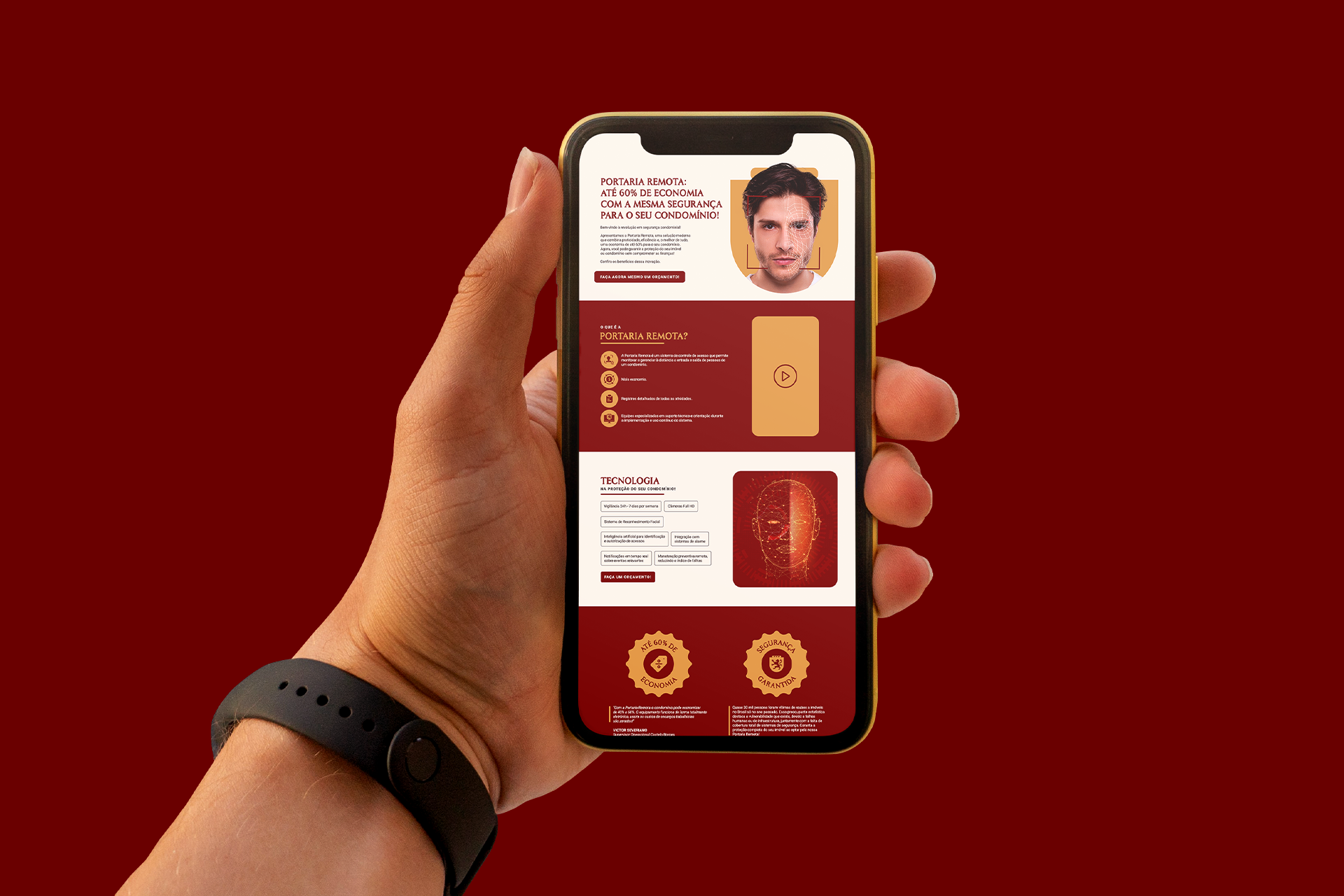 Landing page Portaria Remota — Grupo Castelo Borges
