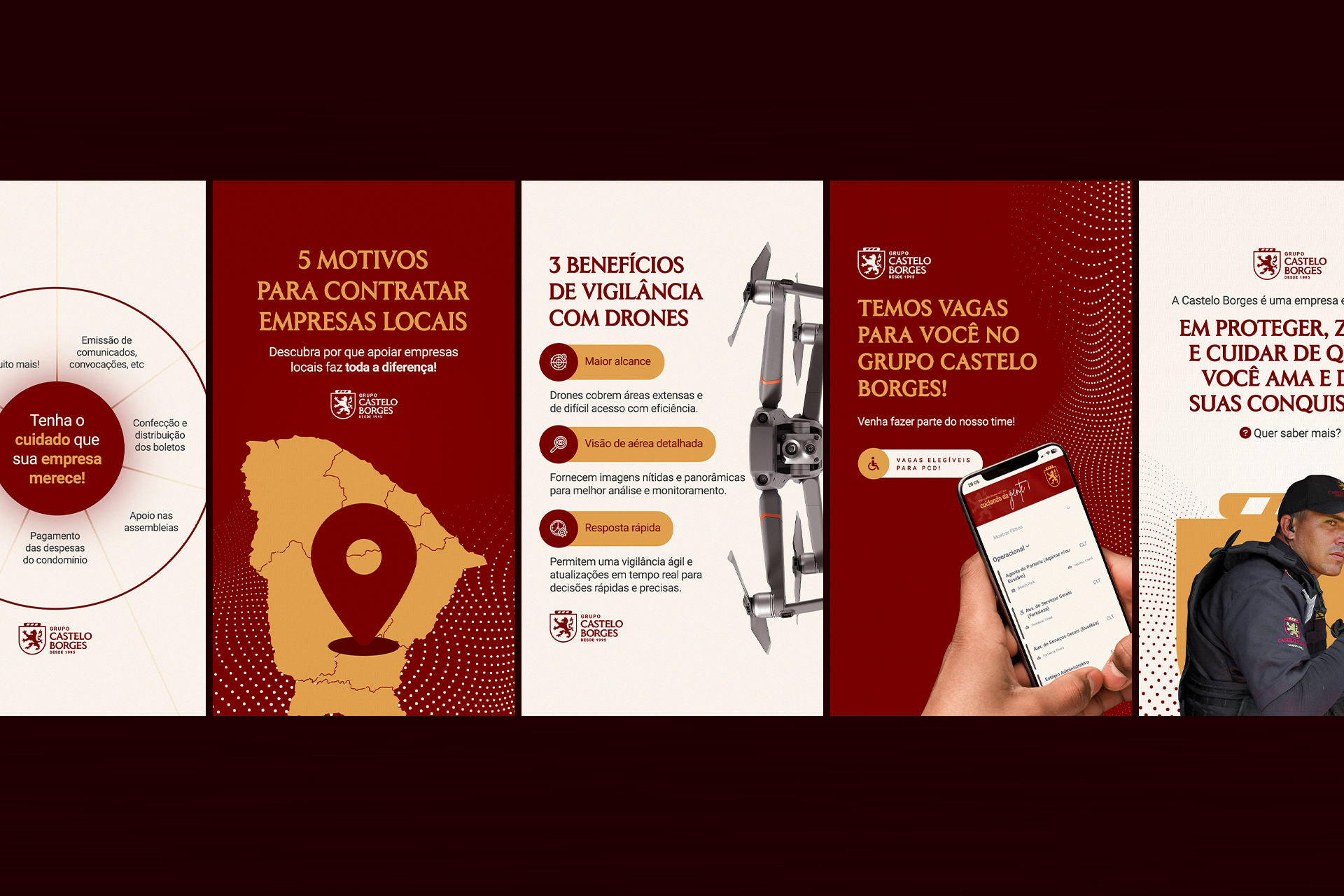 Stories do Instagram do Grupo Castelo Borges